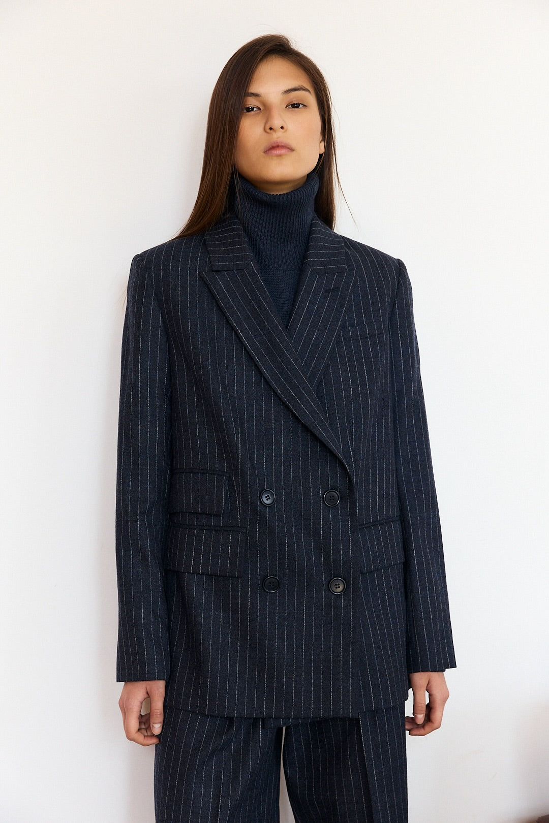 Stripe suit in Wool