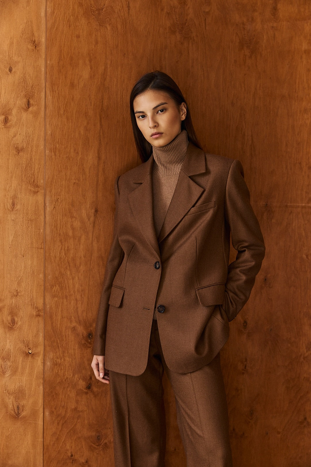 Camel jacket in Wool and Cashmere