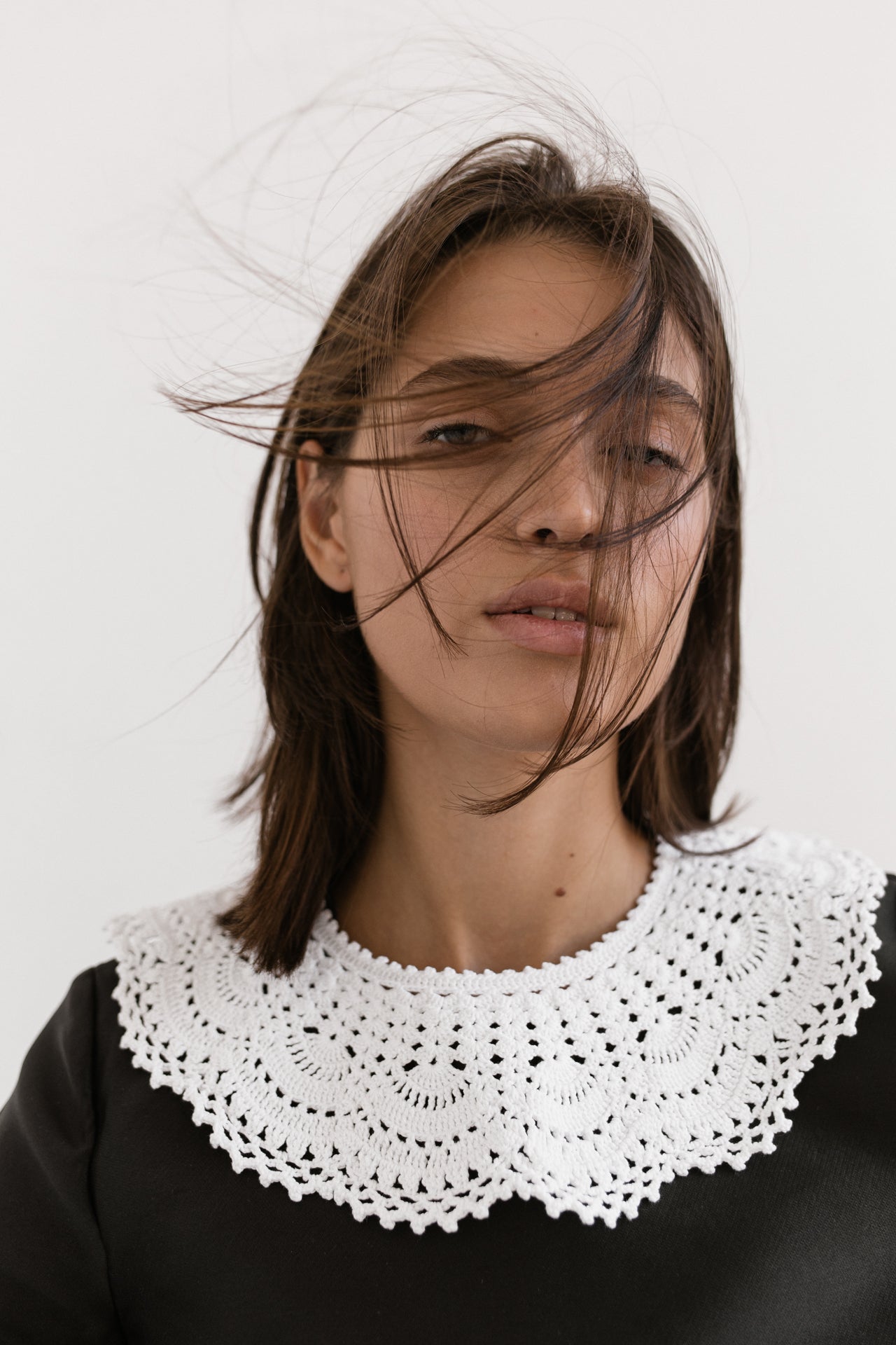 Handmade lace collar