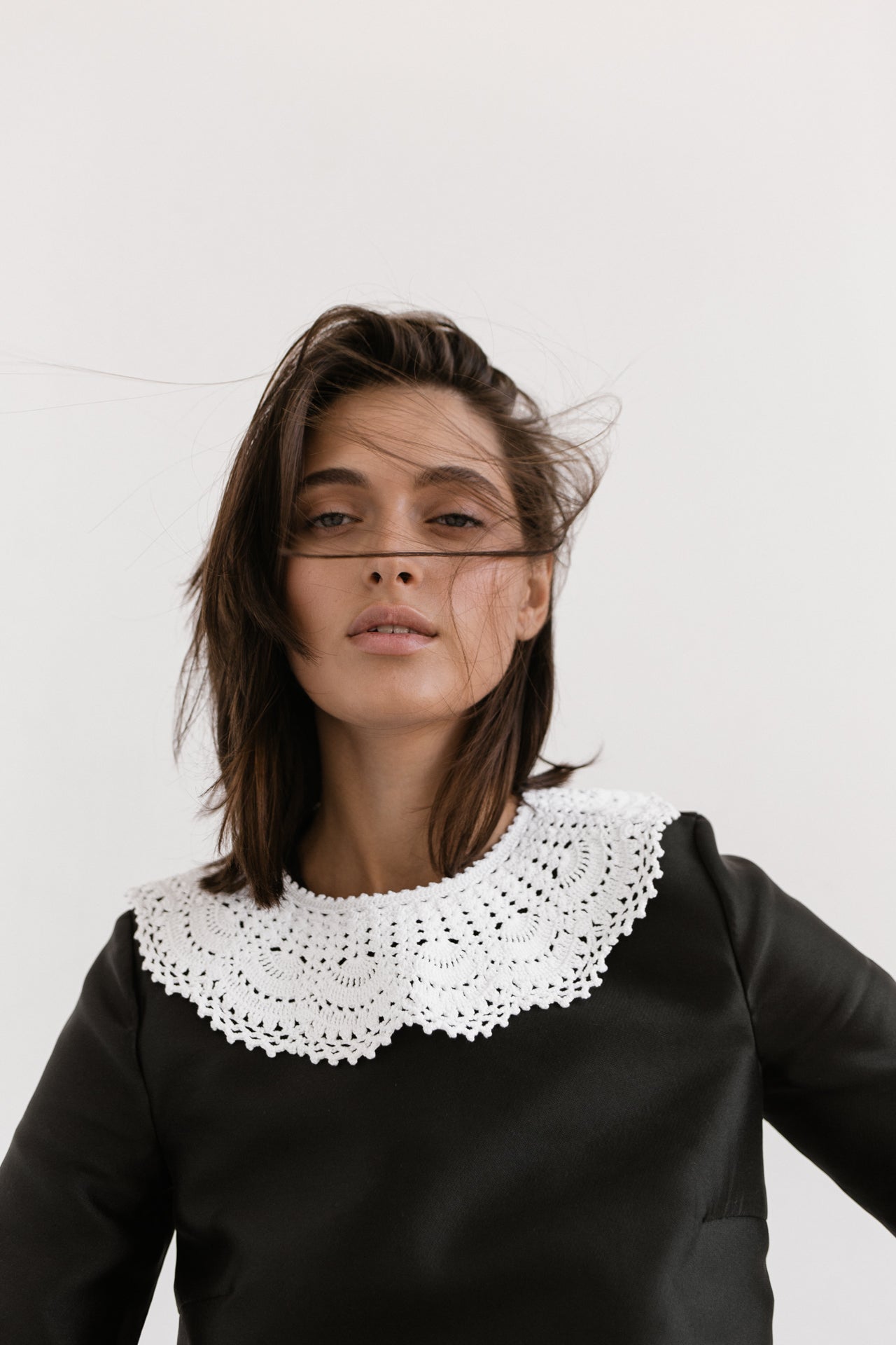 Handmade lace collar