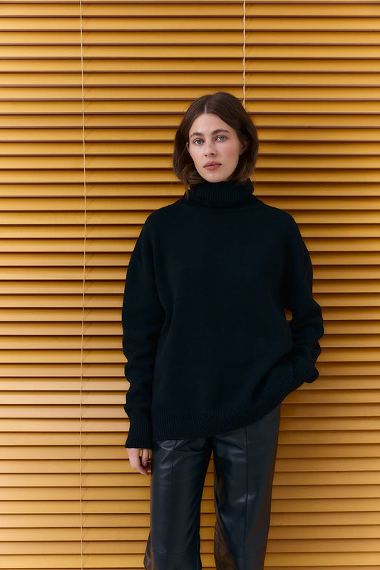 Oversized sweater in Wool and Cashmere