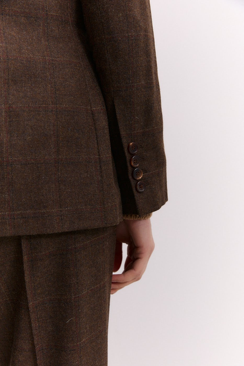 Brown suit in Wool and Cashmere