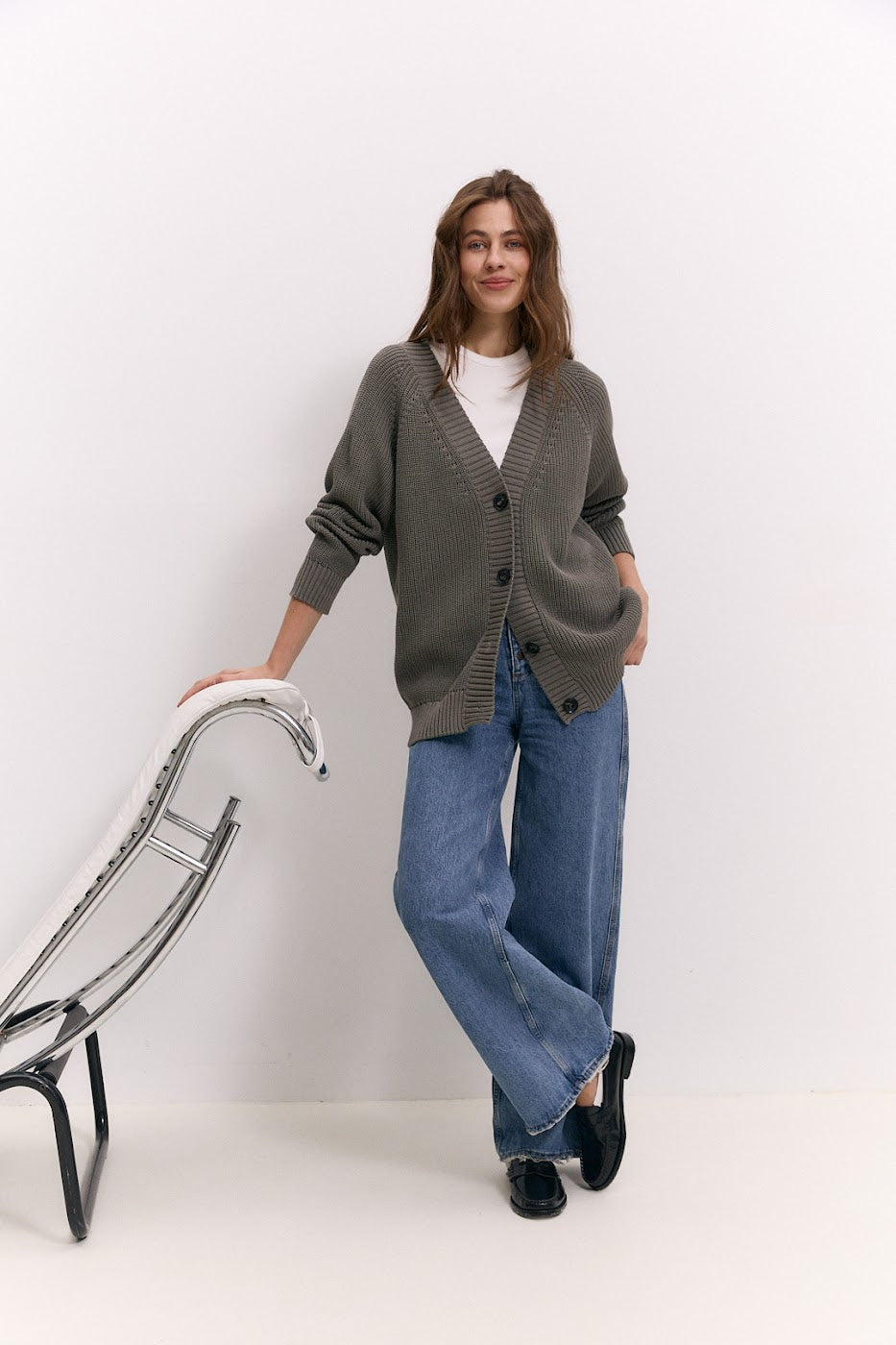 Cardigan GreatB in Cotton and Cashmere