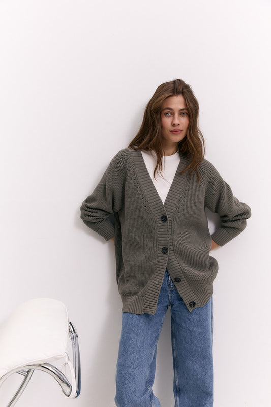 Cardigan GreatB in Cotton and Cashmere