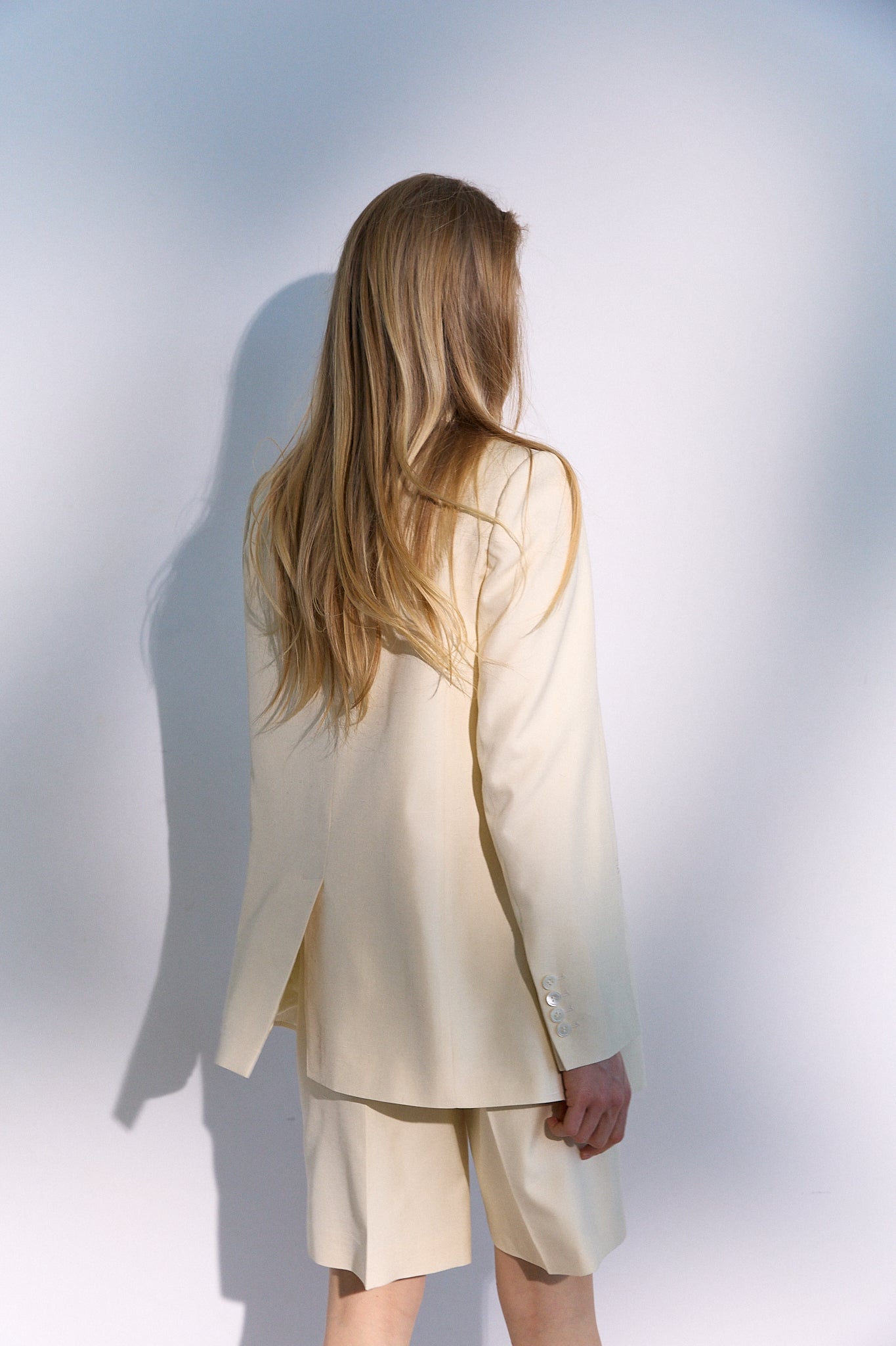 A refined two-piece suit in Silk